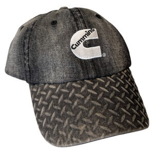 Mid 2000s Cummins Denim Ball Cap with Textured Brim